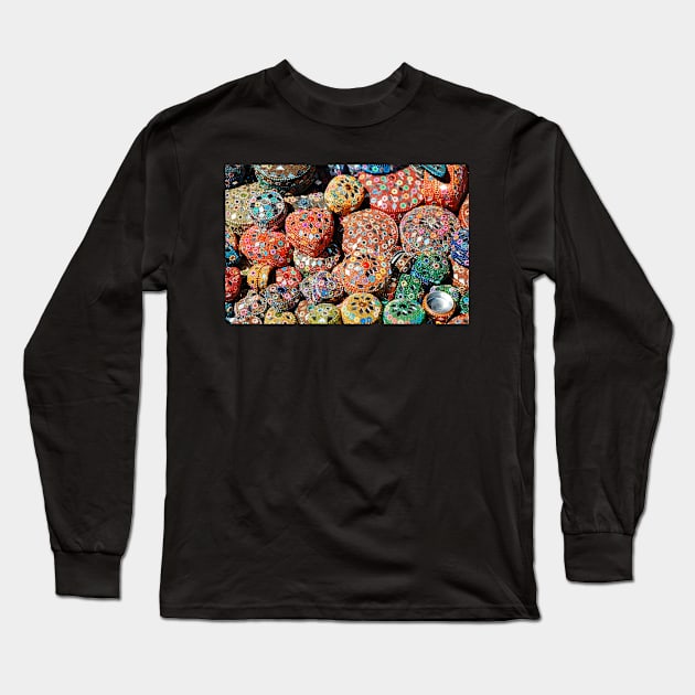 Goods for Sale at Souvenir Shop Long Sleeve T-Shirt by jojobob